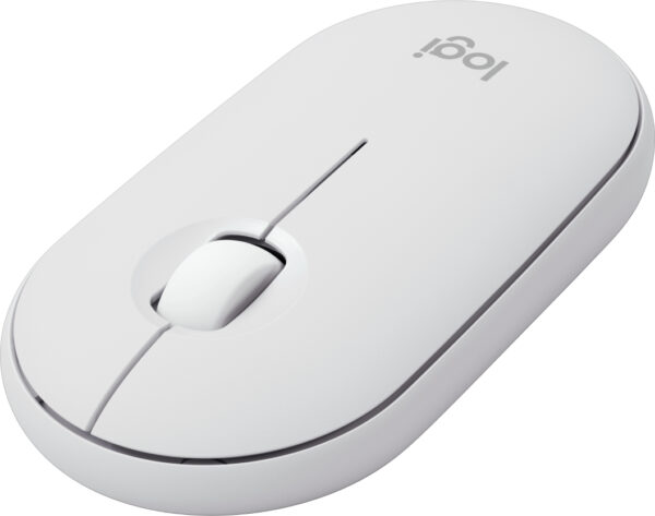 Logitech Pebble Mouse 2 M350s - Ratón - óptico - 3 botones - inalámbrico - Bluetooth - blanco - Image 3