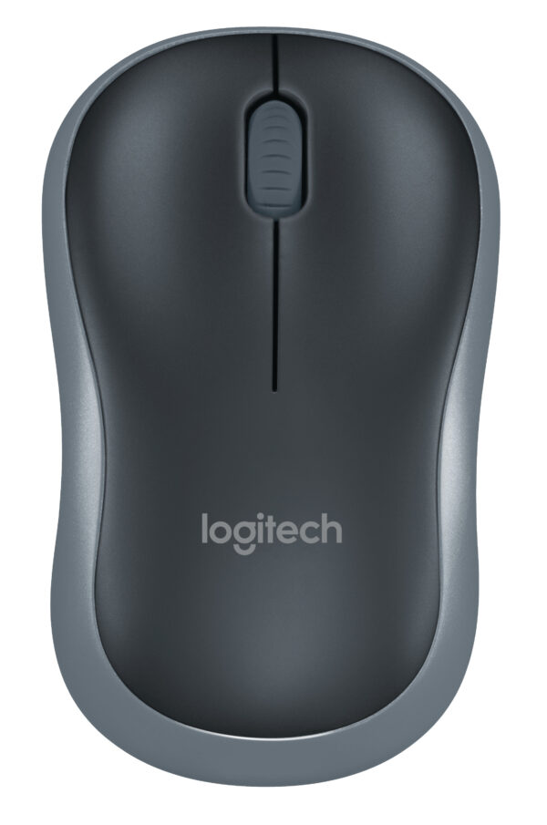 Logitech M185 - Ratón - óptico - 3 botones - inalámbrico - 2.4 GHz - receptor inalámbrico USB - gris vencejo