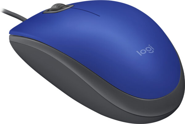 Logitech - Mouse - Wired - Blue - M110 Silent - Image 3