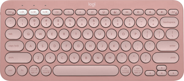 Logitech - Keyboard - Wireless - Rose - Con Bluetooth