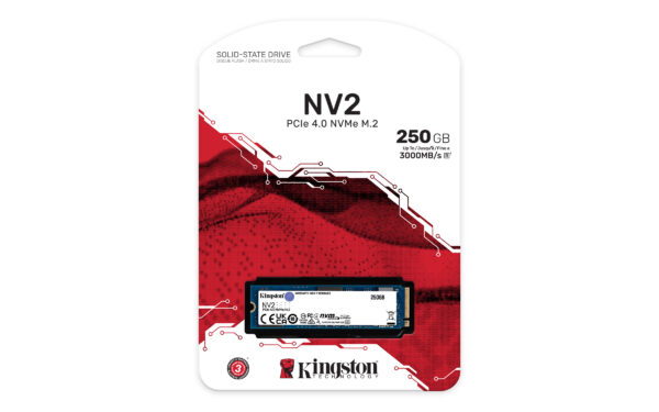 Kingston NV2 - SSD - 250 GB - interno - M.2 2280 - PCIe 4.0 x4 (NVMe) - para Intel Next Unit of Computing 12 Pro Kit - NUC12WSKi5 - Image 5