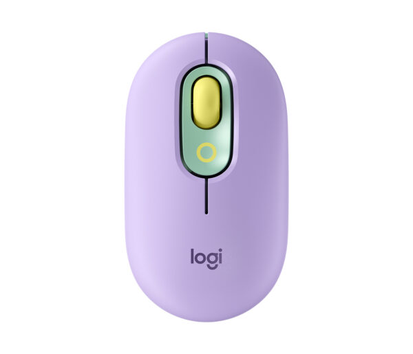 Logitech POP - Ratón - compacto - óptico - 4 botones - inalámbrico - Bluetooth 5.1 - morado