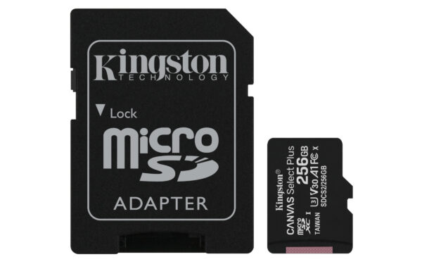 Kingston - Flash memory card - microSDHC - 256 GB - Canvas Select Plus