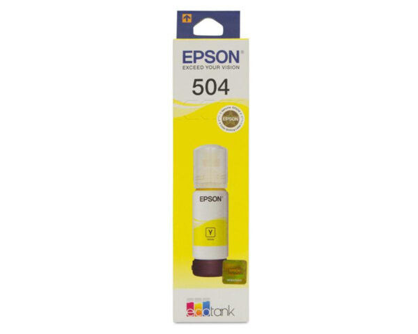 Epson 504 - 70 ml - amarillo - original - recarga de tinta - para EcoTank L4150, L4260, L6161, L6171, L6191, L6270