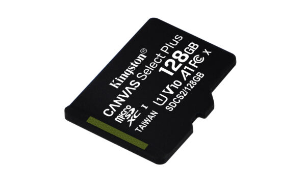 Kingston Canvas Select Plus - Tarjeta de memoria flash (adaptador microSDXC a SD Incluido) - 128 GB - A1 / Video Class V10 / UHS Class 1 / Class10 - microSDXC UHS-I - Image 5