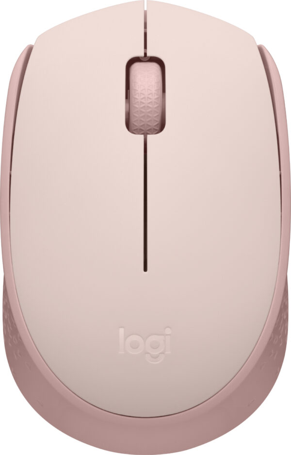 Logitech M170 Wireless Mouse, Ambidextrous, Rose - Ratón - diestro y zurdo - óptico - 3 botones - inalámbrico - 2.4 GHz - receptor inalámbrico USB - rosa - Image 2