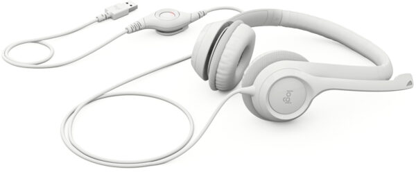 Logitech H390 - Headphones - USB - Off White - For Computer - Image 3