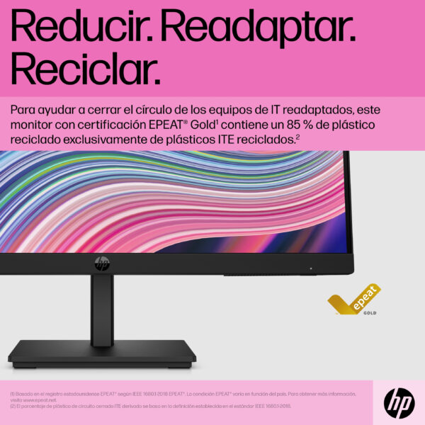 HP P22 G5 - P-Series - monitor LED - 21.5" - 1920 x 1080 Full HD (1080p) @ 75 Hz - IPS - 250 cd/m² - 1000:1 - 5 ms - HDMI, VGA, DisplayPort - negro - Image 13