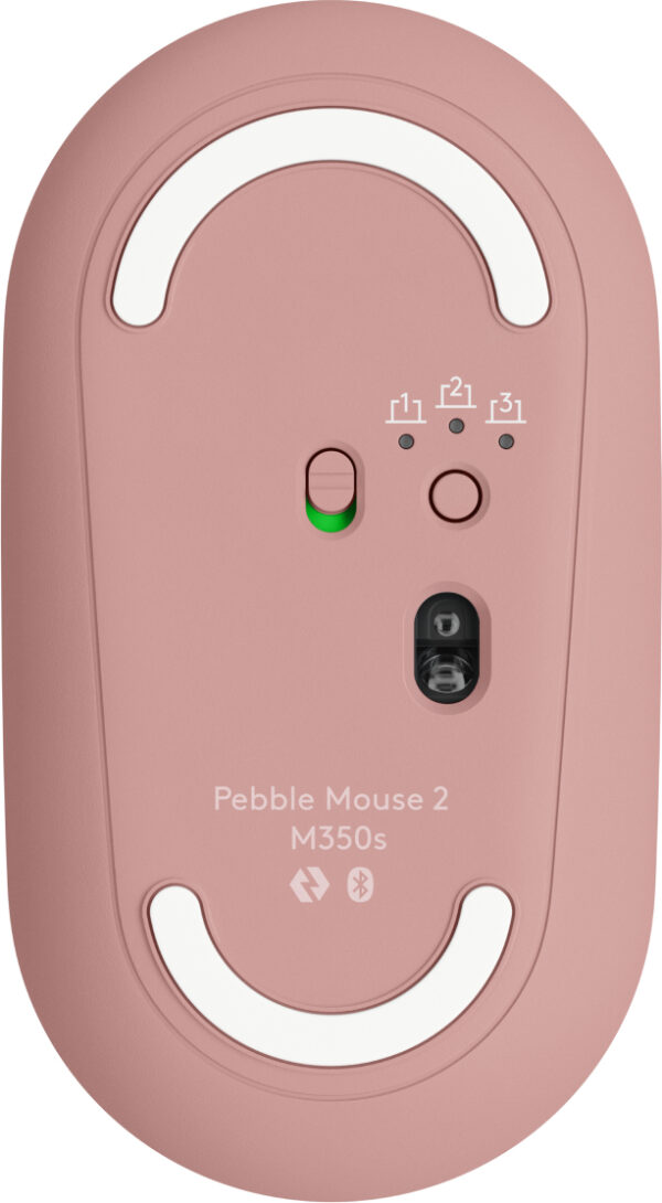 Logitech Pebble Mouse 2 M350s - Ratón - óptico - 3 botones - inalámbrico - Bluetooth - rosa - Image 5