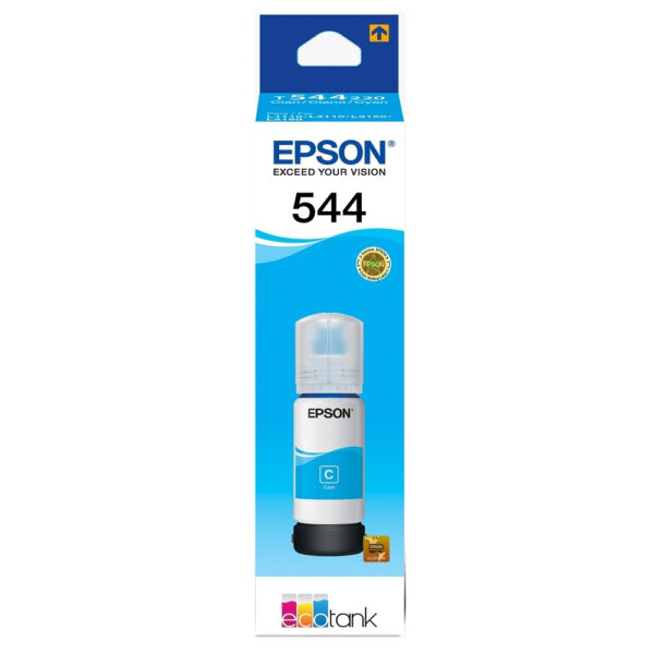 Epson 544 - 65 ml - cián - original - recarga de tinta - para EcoTank L1110, L1210, L3110, L3150, L3210, L3250, L3260, L5290 - Image 2