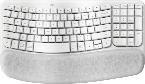 Logitech - Keyboard - Wave keys - Spanish - Off white