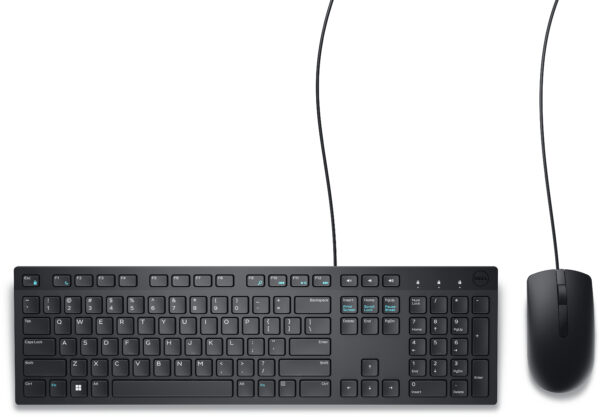 Dell - Keyboard and mouse set - Spanish - Wired - KM300C - Image 3