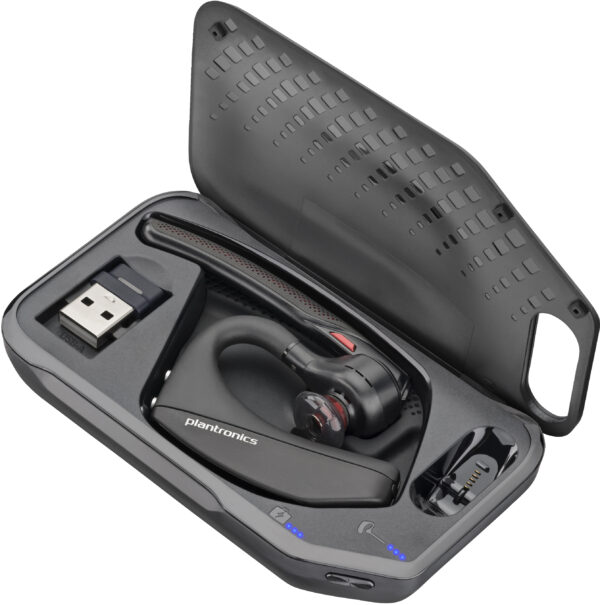 Poly Voyager 5200 - Auricular - en oreja - Bluetooth - inalámbrico, cableado - USB-A a través de adaptador Bluetooth - negro - Certificado para Equipos de Microsoft - Image 4