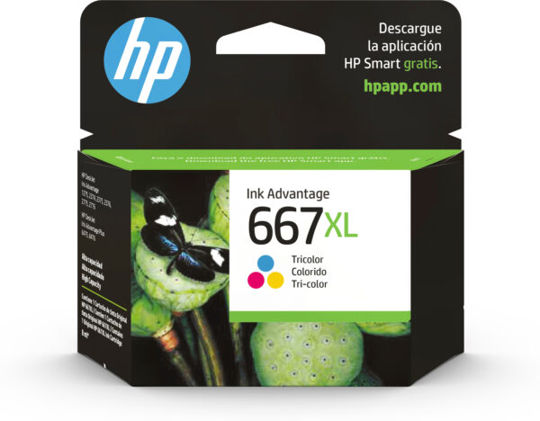 HP - 667XL - Ink cartridge - Tricolor - 3YM80AL