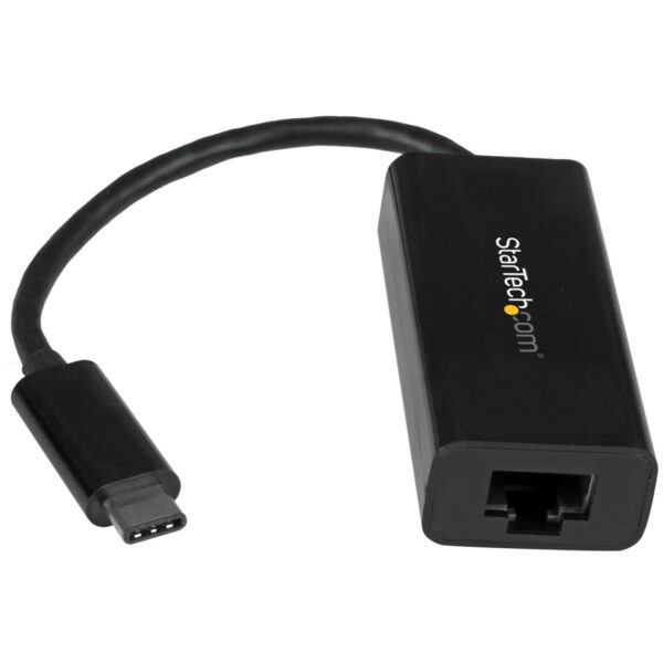 StarTech.com USB C to Gigabit Ethernet Adapter - Black - USB 3.1 to RJ45 LAN Network Adapter - USB Type C to Ethernet (US1GC30B) - Adaptador de red - USB-C - Gigabit Ethernet - negro - para P/N: HB30C3A1CFB, HB30C3A1CFS, TB33A1C - Image 2