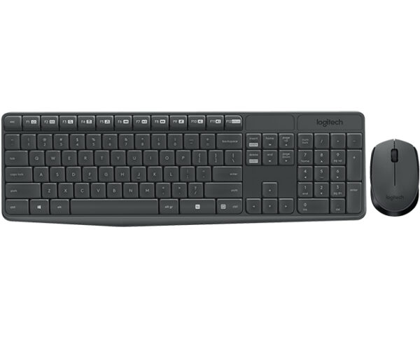 Logitech - Juego de teclado y ratón - MK235 - Español - Inalámbrico - USB - Negro