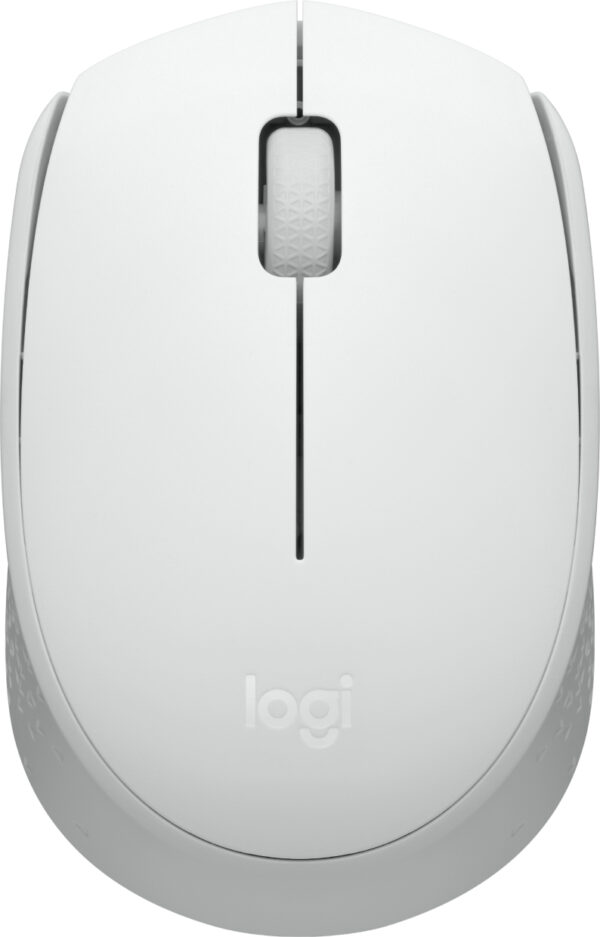 Logitech M170 Wireless Mouse, Ambidextrous, Off-white - Ratón - diestro y zurdo - óptico - 3 botones - inalámbrico - 2.4 GHz - receptor inalámbrico USB - blanco hueso