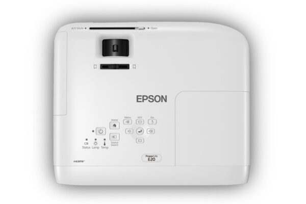 Epson PowerLite E20 - Proyector 3LCD - portátil - 3400 lúmenes (blanco) - 3400 lúmenes (color) - XGA (1024 x 768) - 4:3 - Image 5