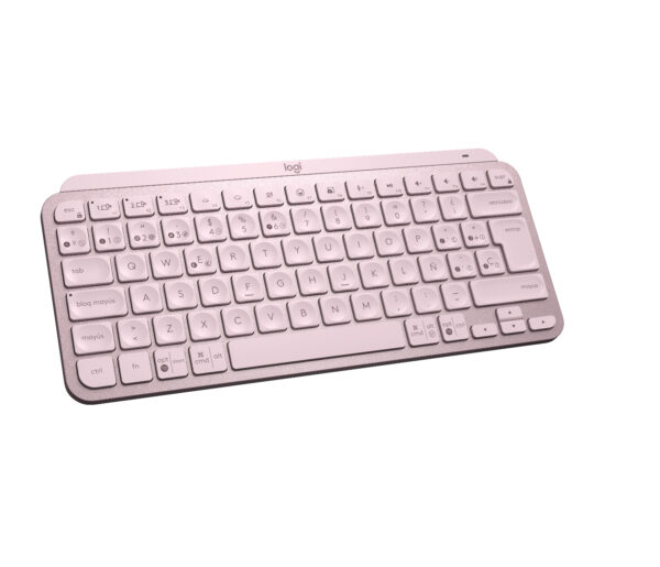 Logitech MX Keys Mini - eclado - Inalámbrico - Español - Bluetooth 5.0 / Bluetooth / 2.4 GHz / USB-C - Ergonomic Design - Rosa - Image 3