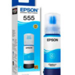 Epson T555 - Cián - original - recarga de tinta - para EcoTank L8160, L8180