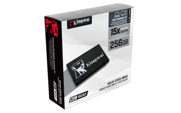 Kingston KC600 - SSD - cifrado - 256 GB - interno - 2.5" - SATA 6Gb/s - AES de 256 bits - TCG Opal Encryption, Self-Encrypting Drive (SED) - Imagen 6