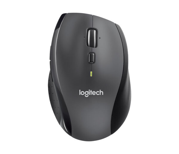 Logitech Marathon M705 - Ratón - ergonómico - diestro - laser - 7 botones - inalámbrico - 2.4 GHz - receptor inalámbrico USB - carbón - Imagen 3