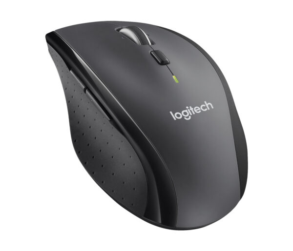 Logitech Marathon M705 - Ratón - ergonómico - diestro - laser - 7 botones - inalámbrico - 2.4 GHz - receptor inalámbrico USB - carbón - Imagen 8
