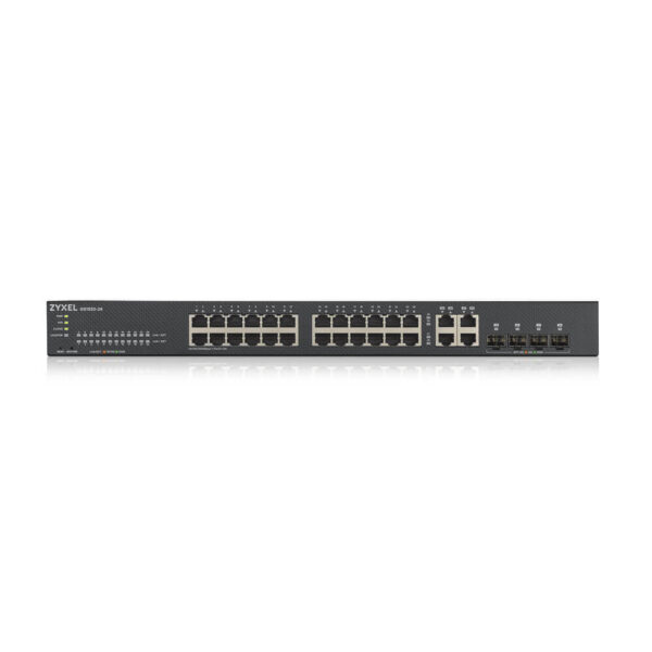 Zyxel GS1920-24v2 - Conmutador - inteligente - 24 x 10/100/1000 + 4 x Gigabit SFP combinado - montaje en rack - Imagen 3