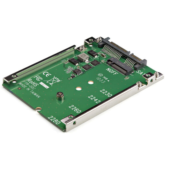StarTech.com Adaptador Conversor SSD M.2 NGFF a SATA de 2,5 Pulgadas - Convertidor M2 a SATA - Controlador de almacenamiento - 1 Canal - SATA 6Gb/s - SATA 6Gb/s - para P/N: BRACKET125PT, BRACKET125PTP, SATERASER4, SDOCK1EU3P2, SDOCK4U313, USB31C2SAT3 - Imagen 4
