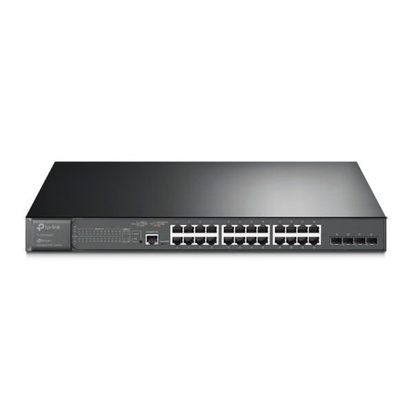 TP-LINK Switch JetStream 28-Port Gigabit L2+ Managed Switch with 24-Port PoE+ - Imagen 3