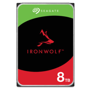 Seagate IronWolf ST8000VN004 - Disco duro - 8 TB - interno - 3.5" - SATA 6Gb/s - 7200 rpm - búfer: 256 MB