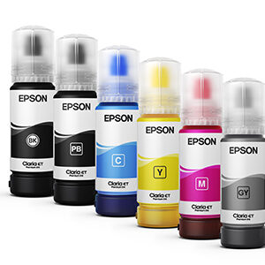 Epson T555 - Gris foto - original - recarga de tinta - para EcoTank L8160, L8180
