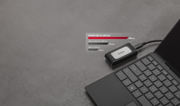 Kingston XS2000 - SSD - 1 TB - externo (portátil) - USB 3.2 Gen 2x2 (USB-C conector) - Imagen 11