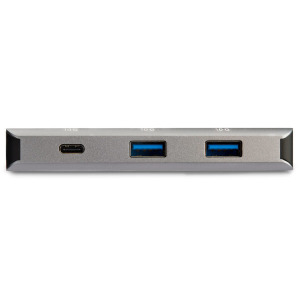 StarTech.com Hub USB-C 10Gbps de 3 Puertos con Puerto de Red Ethernet - 2x USB-A y 1x USB-C - (HB31C2A1CGB) - Hub - 1 x USB-C + 2 x USB 3.1 + 1 x 10/100/1000 - sobremesa - para P/N: PEXUSB321C - Imagen 4