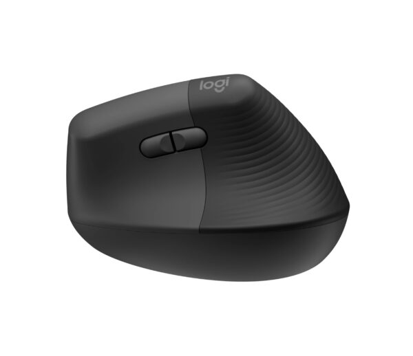 Logitech Lift Vertical Ergonomic Mouse - Ratón vertical - ergonómico - 6 botones - inalámbrico - Bluetooth, 2.4 GHz - receptor de USB Logitech Logi Bolt - grafito - Imagen 8