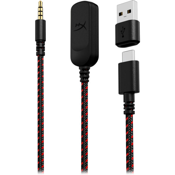 HyperX Cloud 3 - Auricular - tamaño completo - cableado - USB, conector de 3,5 mm - negro, rojo - Imagen 7