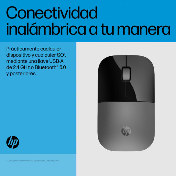 HP - Z3700 - Ratón - Inalámbrico - Plata - Imagen 7
