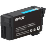 Epson T41P - 350 ml - gran capacidad - cián - original - blíster con alarmas de RF/acústica - cartucho de tinta - para SureColor T3470, T5470, T5470M