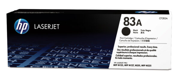 HP 83A - Negro - original - LaserJet - cartucho de tóner (CF283A) - para LaserJet Pro M201, M202, MFP M125, MFP M127, MFP M225