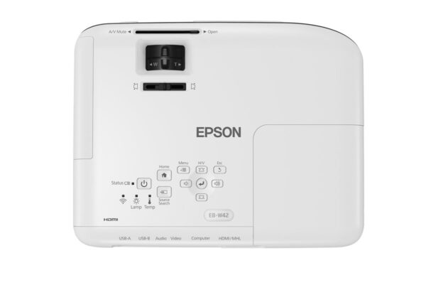 Epson PowerLite W52+ - Proyector 3LCD - portátil - 4000 lúmenes (blanco) - 4000 lúmenes (color) - WXGA (1280 x 800) - 16:10 - Wi-Fi - Imagen 6