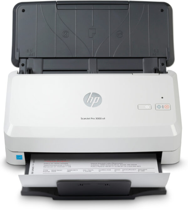 HP Scanjet Pro 3000 s4 Sheet-feed - Escáner de documentos - CMOS / CIS - a dos caras - 216 x 3100 mm - 600 ppp x 600 ppp - hasta 40 ppm (mono) - Alimentador automático de documentos (ADF) (50 hojas) - hasta 4000 exploraciones por día - USB 3.0 - Imagen 2