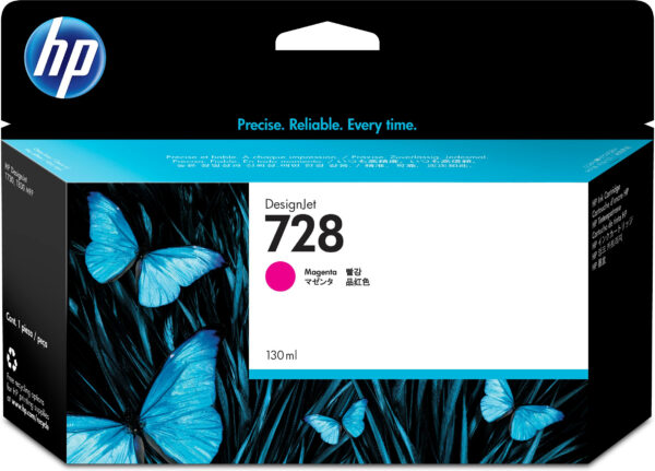 HP 728 - 130 ml - magenta tintado - original - DesignJet - cartucho de tinta - para DesignJet T730, T830 - Imagen 2