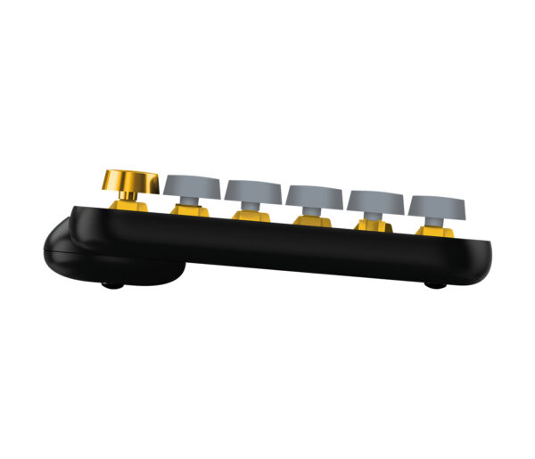 Logitech POP Keys - Teclado - inalámbrico - Bluetooth LE, Bluetooth 5.1 - QWERTY - EE. UU. - interruptor: Brown Tactile - amarillo - Imagen 5