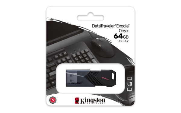 Kingston DataTraveler Onyx - Unidad flash USB - 64 GB - USB 3.2 Gen 1 - negro mate - Imagen 7