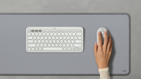 Logitech Pebble Mouse 2 M350s - Ratón - óptico - 3 botones - inalámbrico - Bluetooth - blanco - Imagen 3