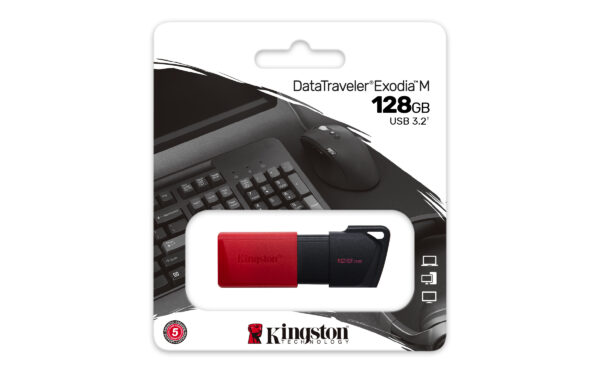 Kingston DataTraveler Exodia M - Unidad flash USB - 128 GB - USB 3.2 Gen 1 - Imagen 7