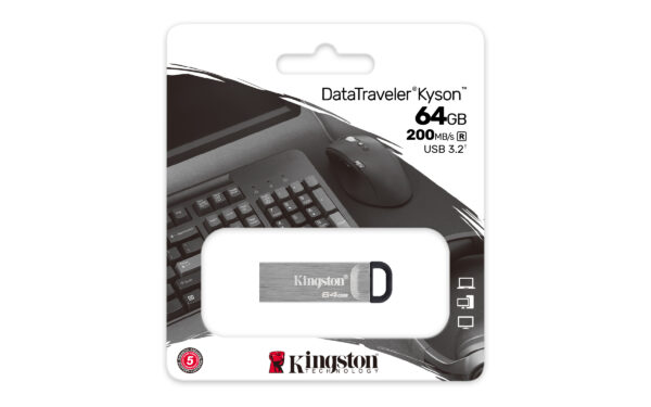Kingston DataTraveler Kyson - Unidad flash USB - 64 GB - USB 3.2 Gen 1 - Imagen 5