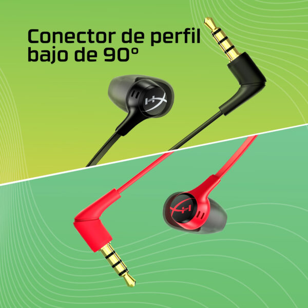 HyperX Cloud Earbuds II - Auriculares internos con micro - en oreja - cableado - conector de 3,5 mm - negro - Imagen 5
