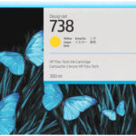 HP - 738 - Ink cartridge - Yellow - 300 ml