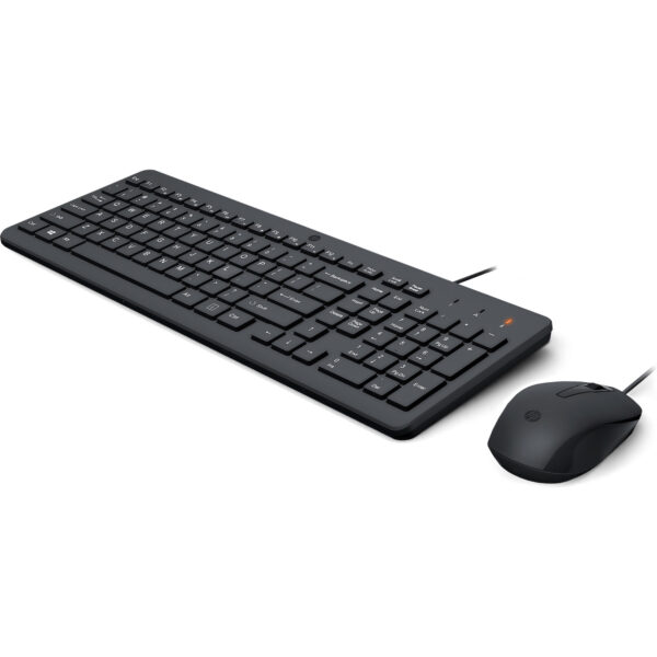 HP 150 - Juego de teclado y ratón - USB - Latinoamérica - negro - para HP 21, 22, 24, 27; Pavilion 24, 27, TP01; Pavilion Laptop 13, 14, 15